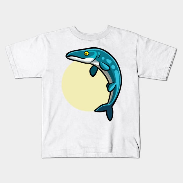 Cute tylosaurus, dino, dinosaur Kids T-Shirt by hugadino